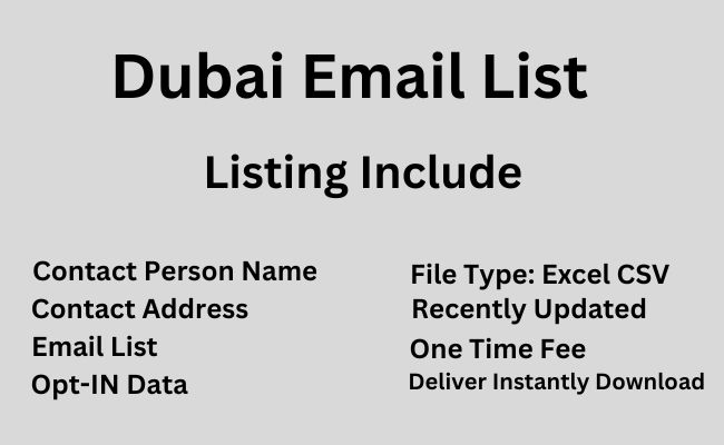 Dubai Email List