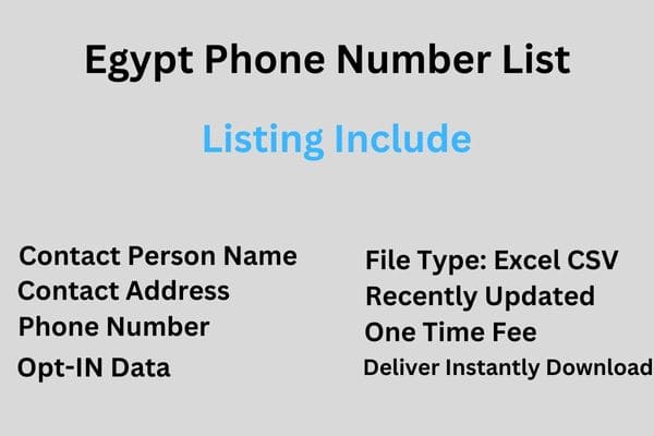 Egypt Phone Number List