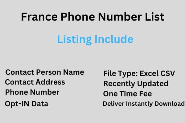 France Phone Number List