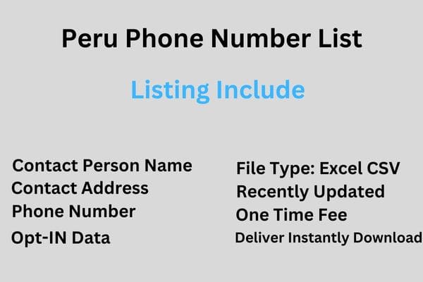 Peru Phone Number List