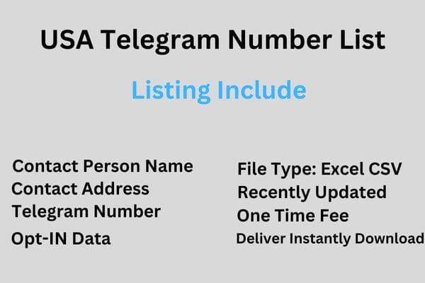 USA Telegram Number List