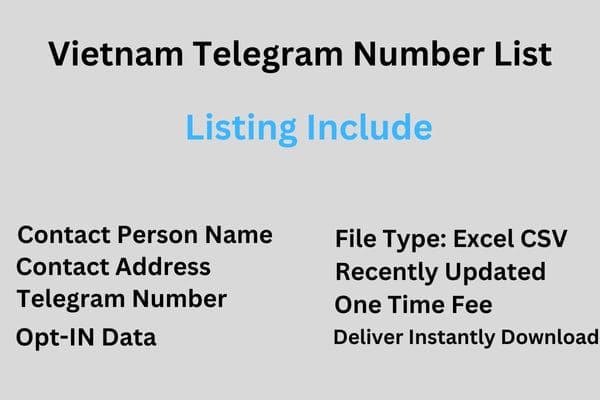 Vietnam Telegram Number List